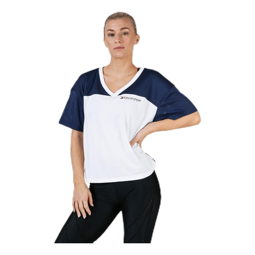 Mesh T-Shirt Panel Blue