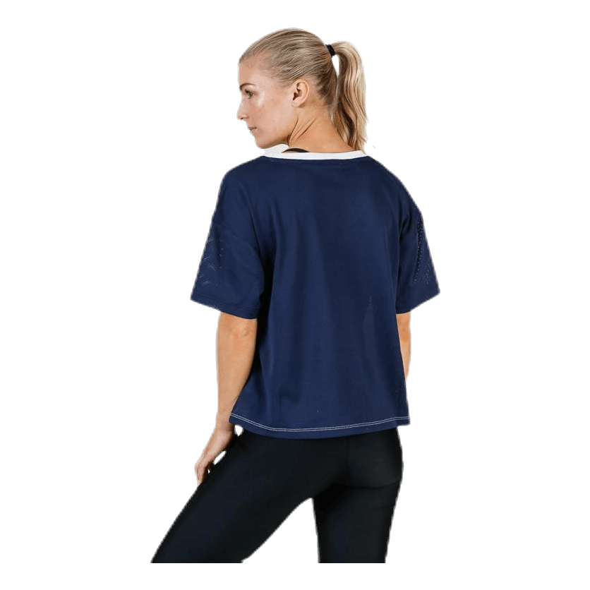 Mesh T-Shirt Panel Blue
