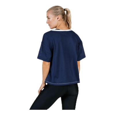 Mesh T-Shirt Panel Blue