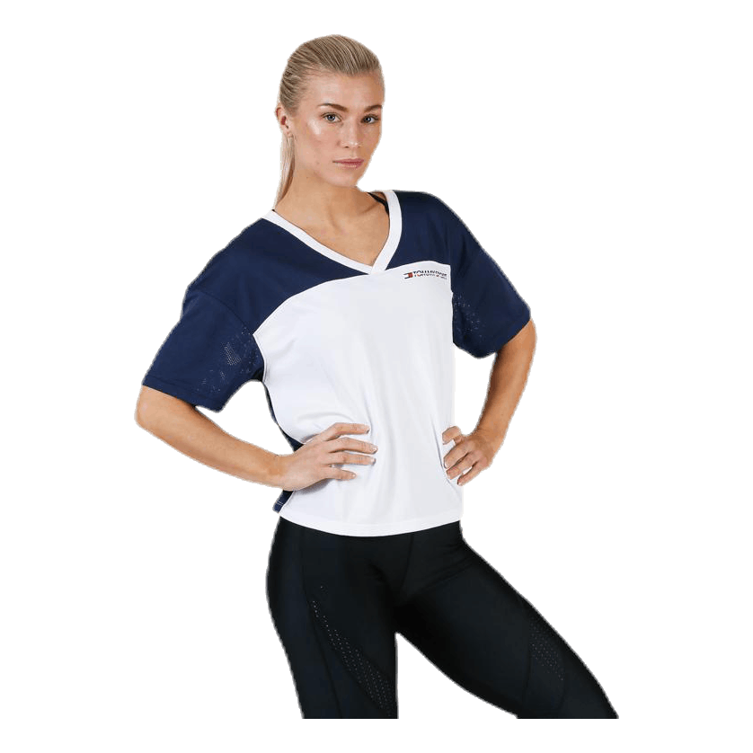 Mesh T-Shirt Panel Blue