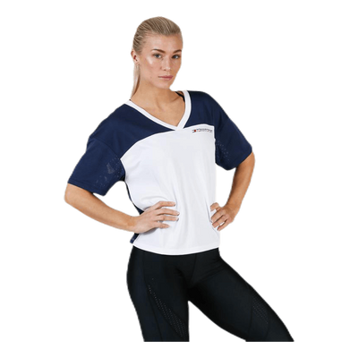 Mesh T-Shirt Panel Blue