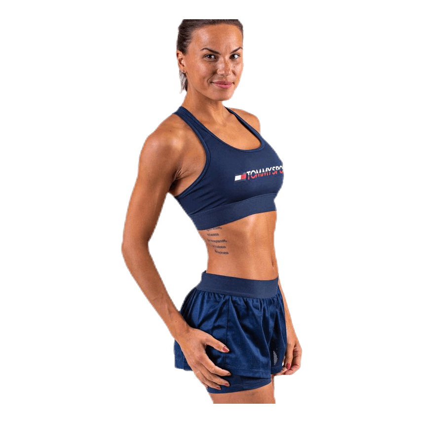 Sports Bra Medium Tri Logo Blue