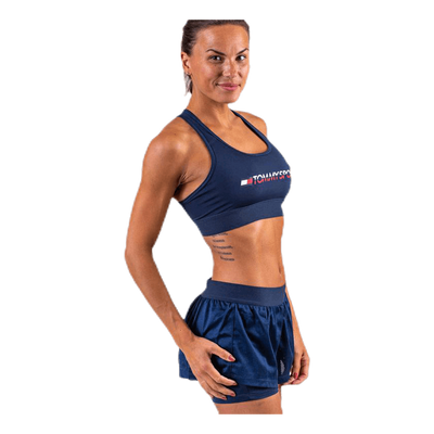 Sports Bra Medium Tri Logo Blue