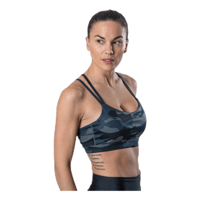Medium Support Bra Camo Patterned/Black