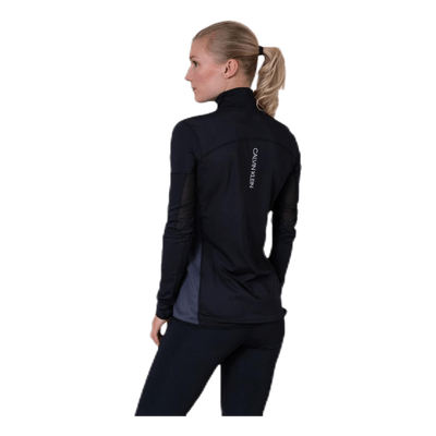 Long Sleeve 1/2 Zip Top Black