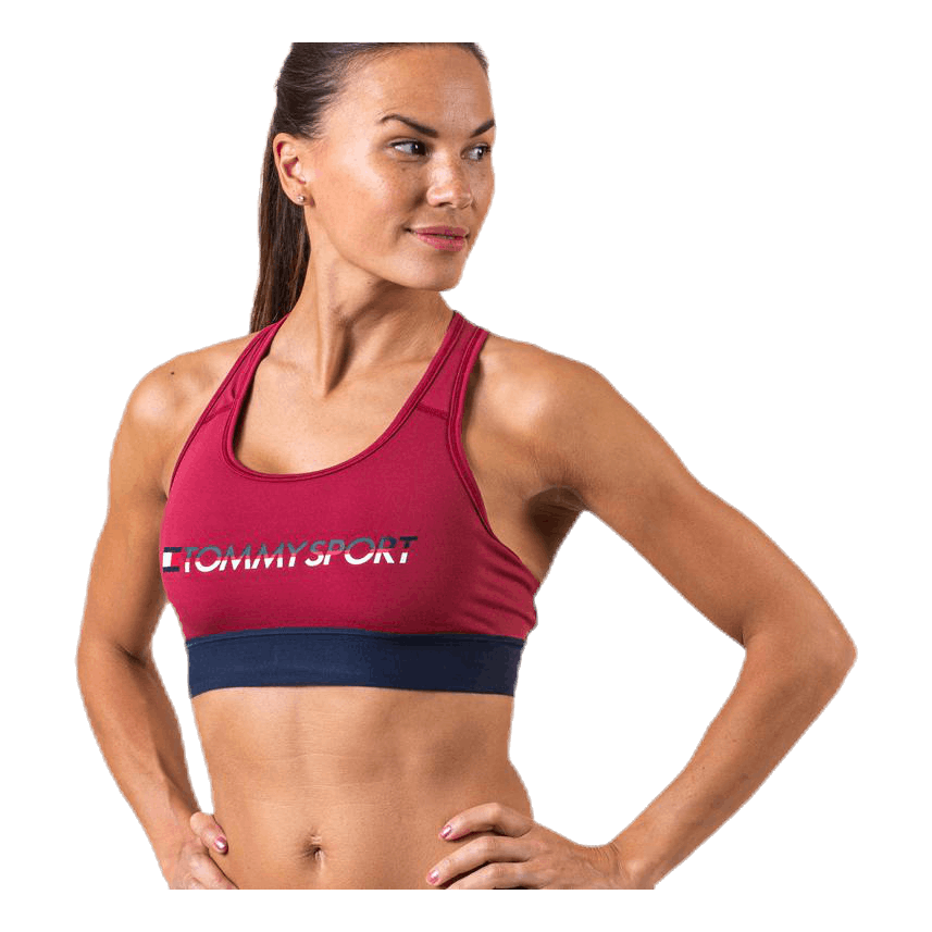 Sports Bra Medium Tri Logo Red