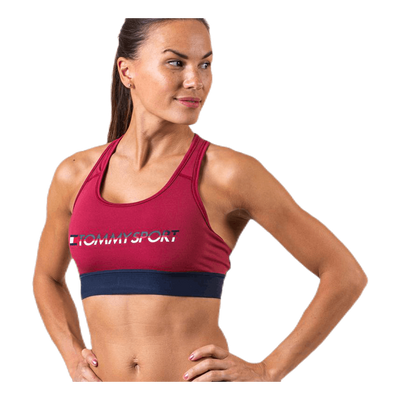 Sports Bra Medium Tri Logo Red