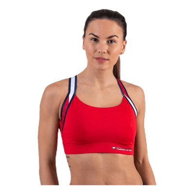 Tape Bra Medium Impact Red