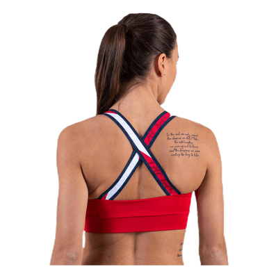 Tape Bra Medium Impact Red