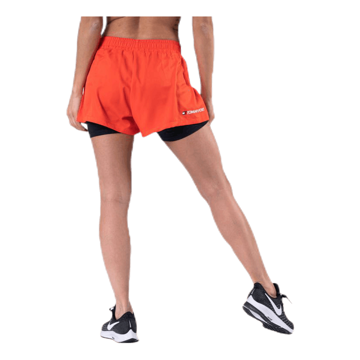 3" 2-IN 1 Woven Short LBR Orange