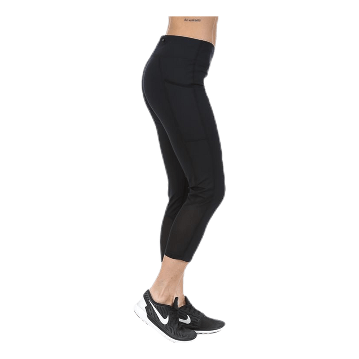 Power Racer Crop Black