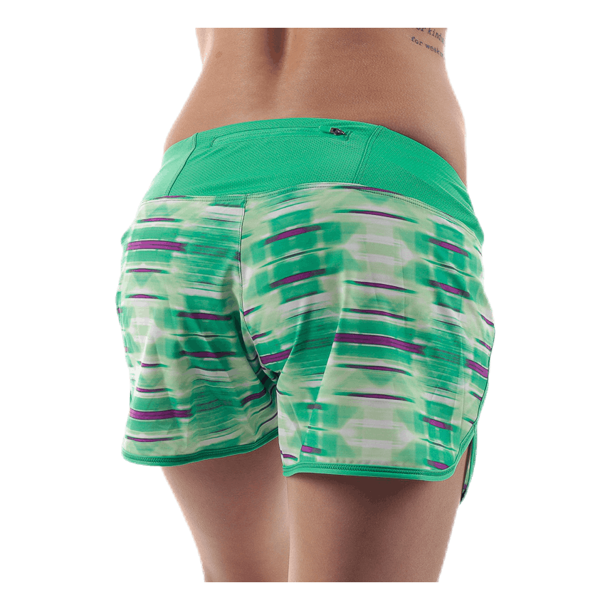 W Eat My Dust Short Patterned/Green