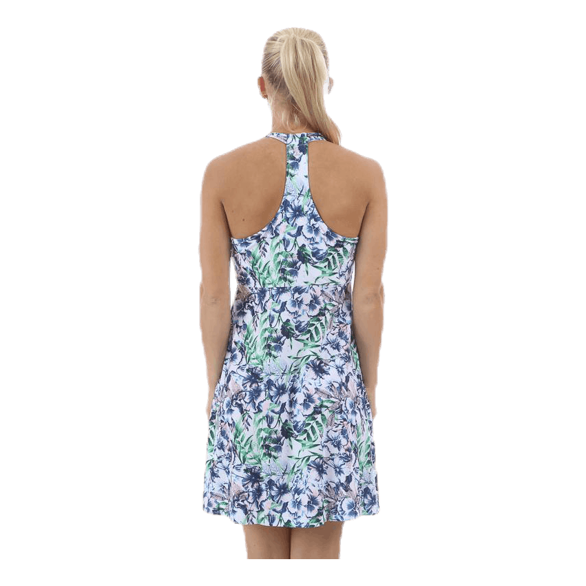 Pristine Dress Patterned/White