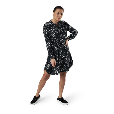 Cory L/S V-Neck Tunic Wvn Black
