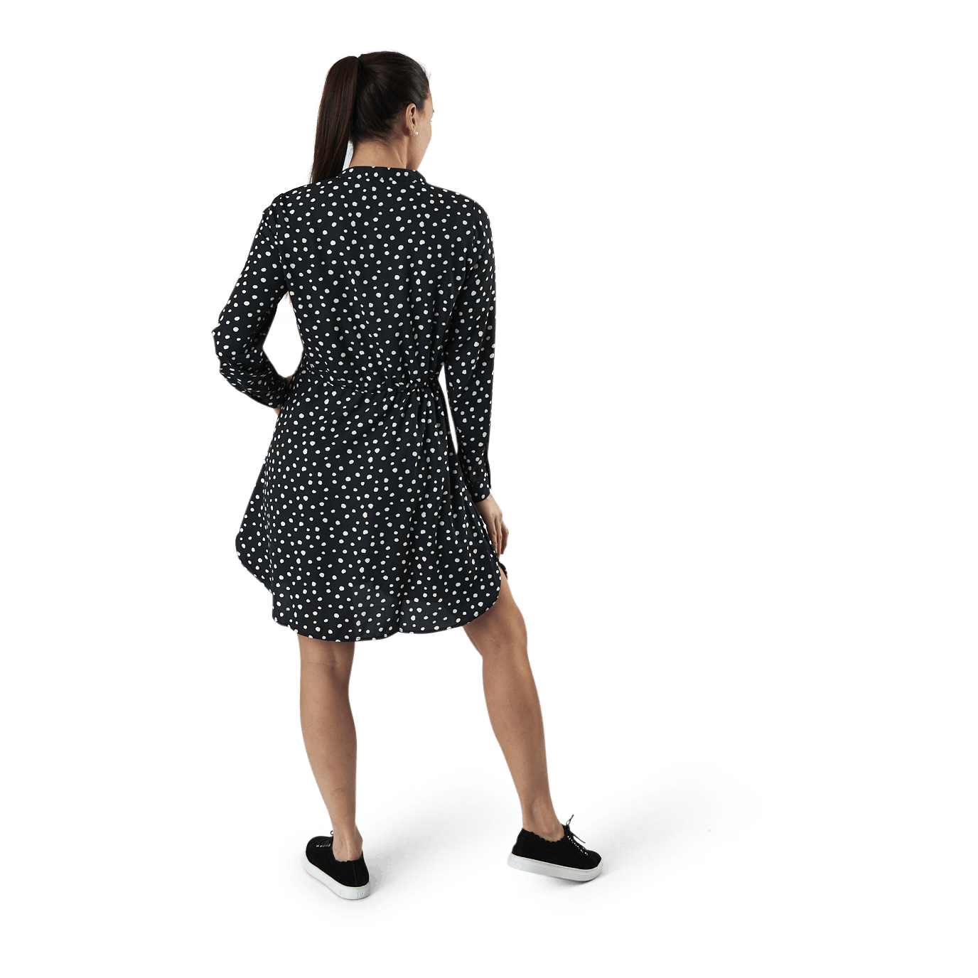 Cory L/S V-Neck Tunic Wvn Black