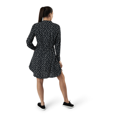 Cory L/S V-Neck Tunic Wvn Black