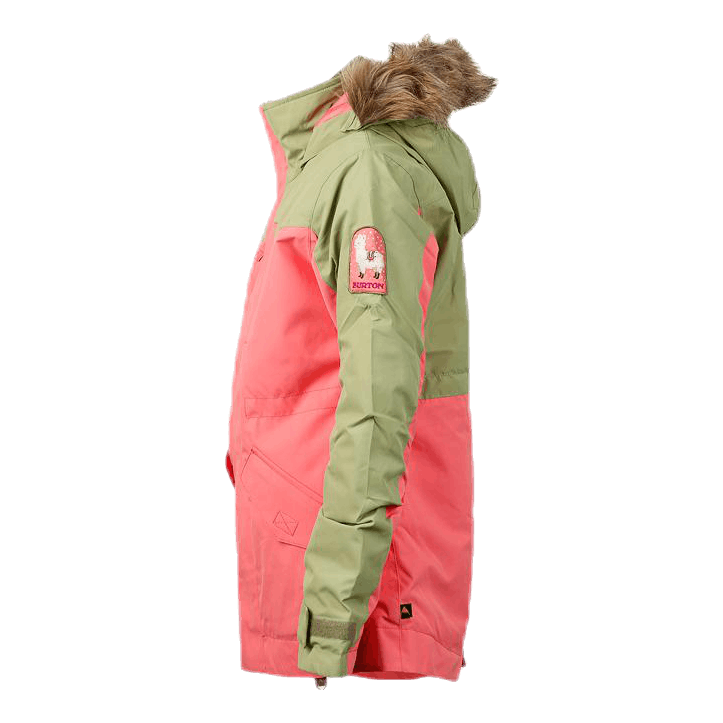 Girls Aubrey Parka Jacket Orange – - Main Image