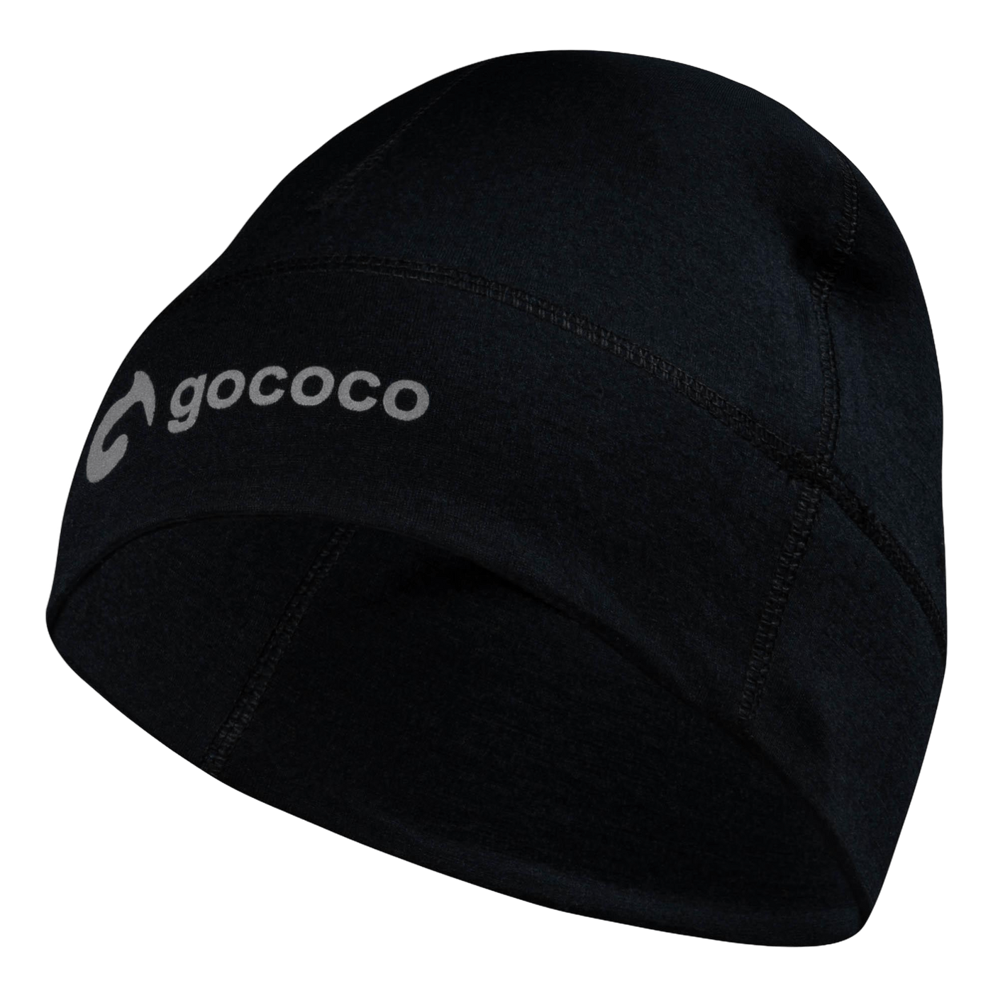 Thin Running Hat Wool Black