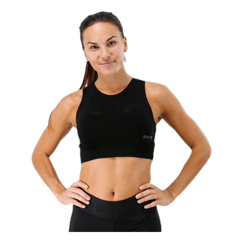 DNAmic Seamless Square Womens Sports Bra Black