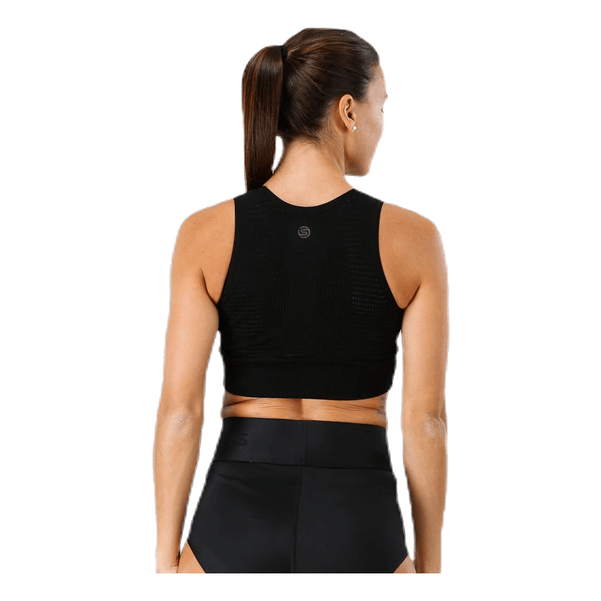 DNAmic Seamless Square Womens Sports Bra Black