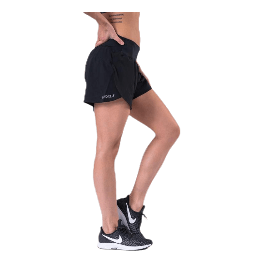 XVENT 4" Short (w brief) Black/Silver