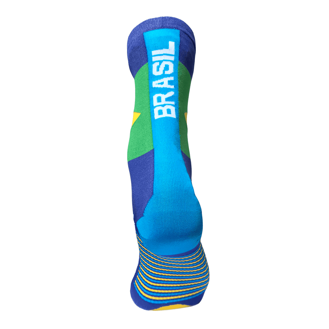 Steigen Running Socks Three-Quarter Length in Brazil, back view