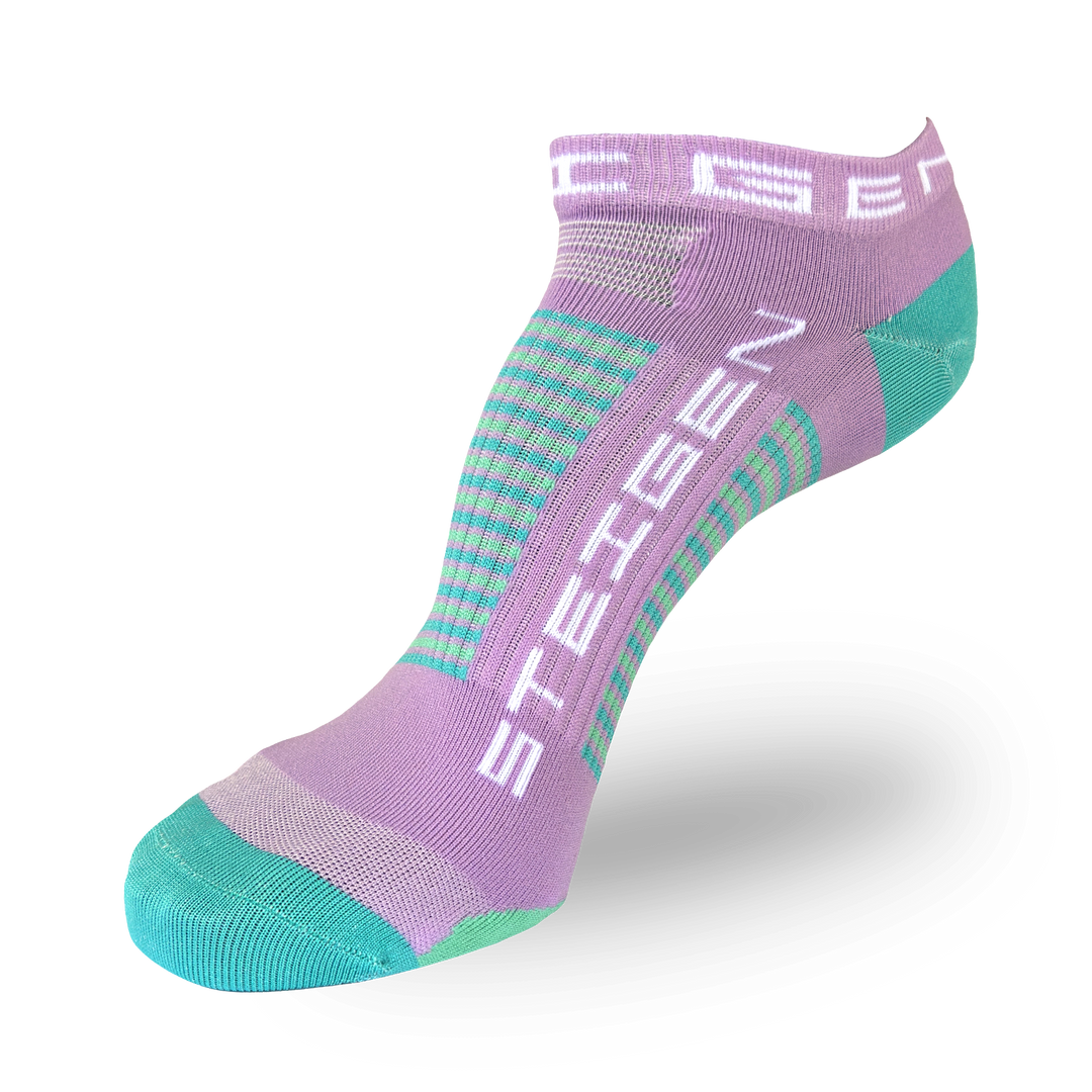 Steigen Running Socks Zero Length in Lilac, side view