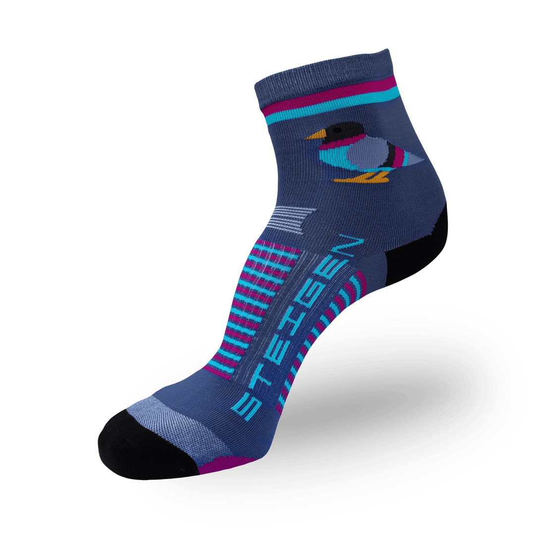 Steigen Running Socks Half Length in Pigeon, side view