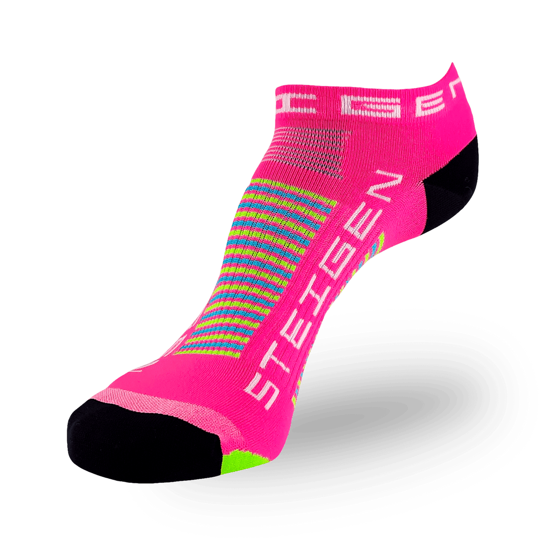 Steigen Running Socks Zero Length in Pink Tutti Frutti, side view
