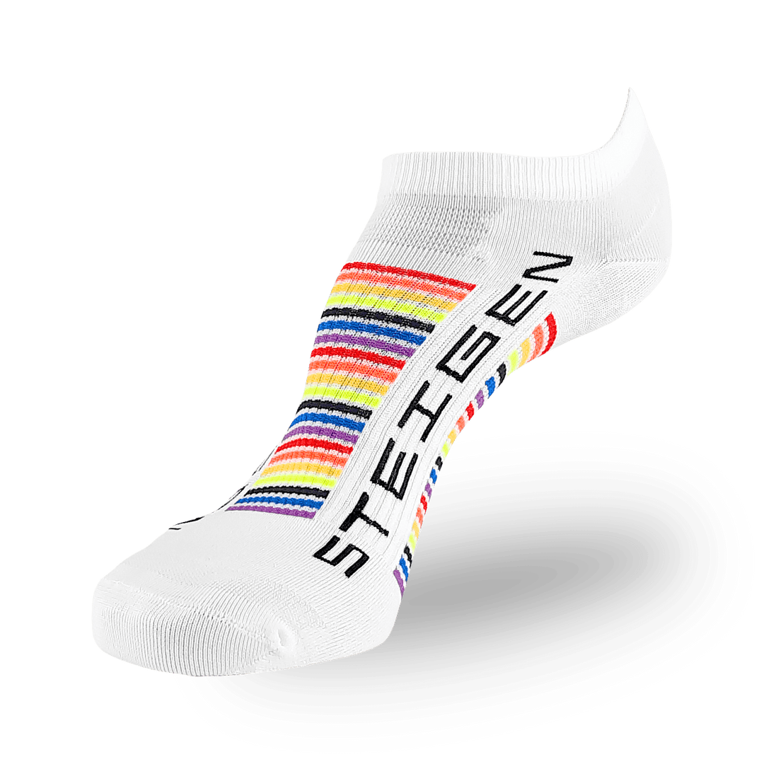 Steigen Running Socks Zero Length in Rainbow, side view