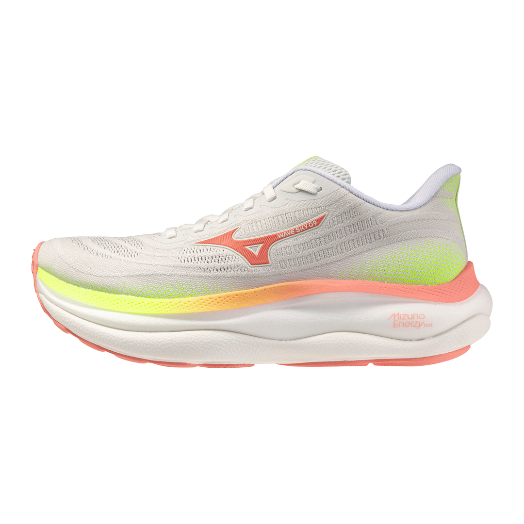 Wave Sky 9 Women White/Desert Flower/Lime Pulp
