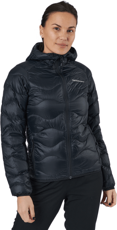 W Helium Down Hood Jacket Black