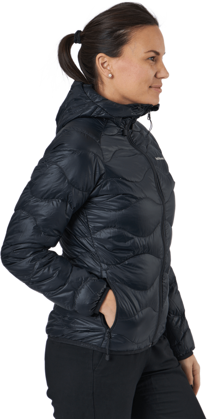 W Helium Down Hood Jacket Black