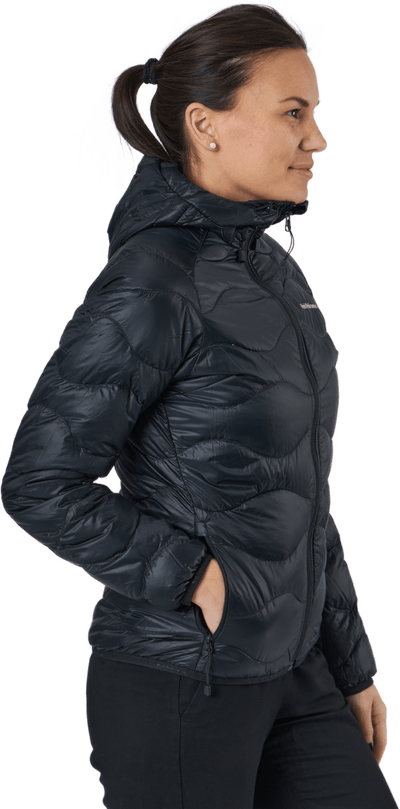 W Helium Down Hood Jacket Black