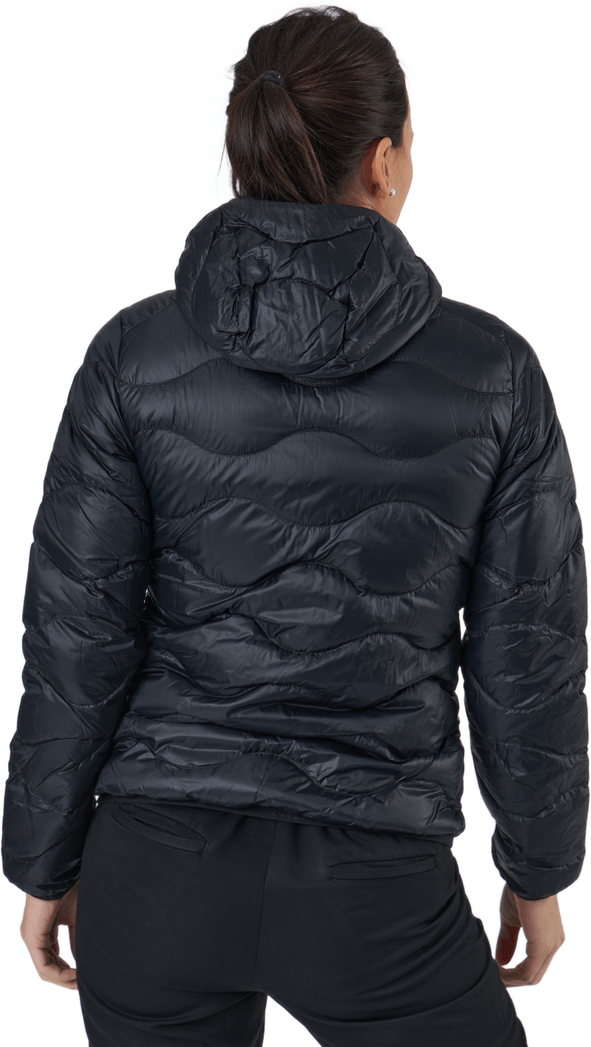 W Helium Down Hood Jacket Black