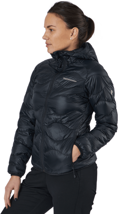 W Helium Down Hood Jacket Black