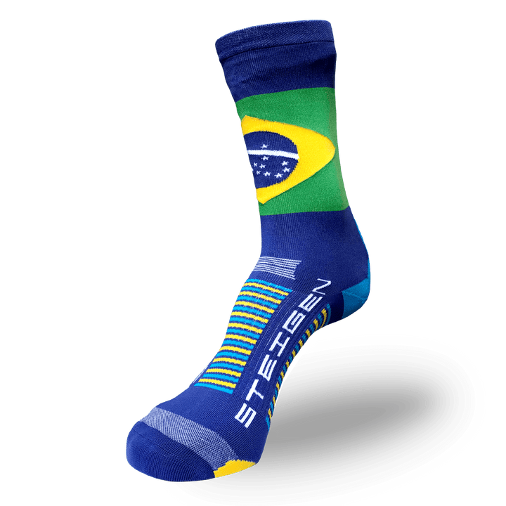 Steigen Running Socks Three-Quarter Length in Brazil, side view