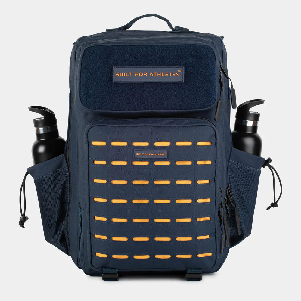 Large Navy &amp; Orange 45l Hero 2 Dark Blue Orange