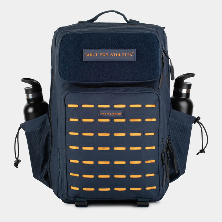 Large Navy &amp; Orange 45l Hero 2 Dark Blue Orange