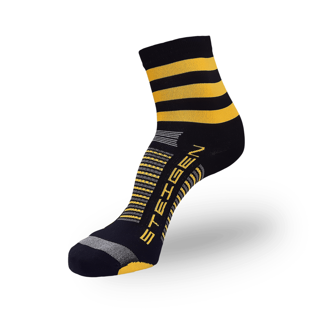 Steigen Running Socks Half Length in Bumblebee, side view