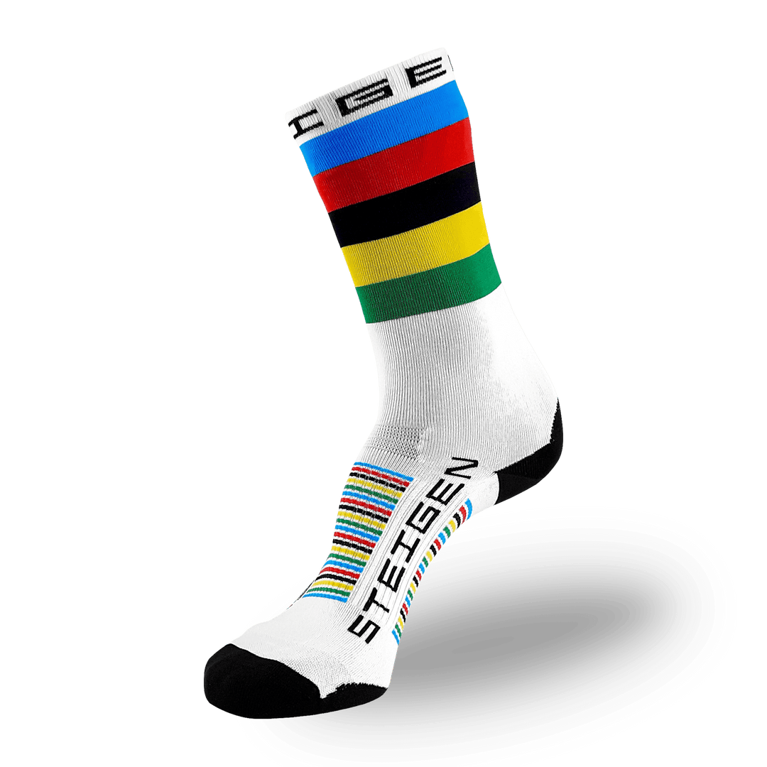 Steigen Running Socks Three-Quarter Length in World Champion, side view