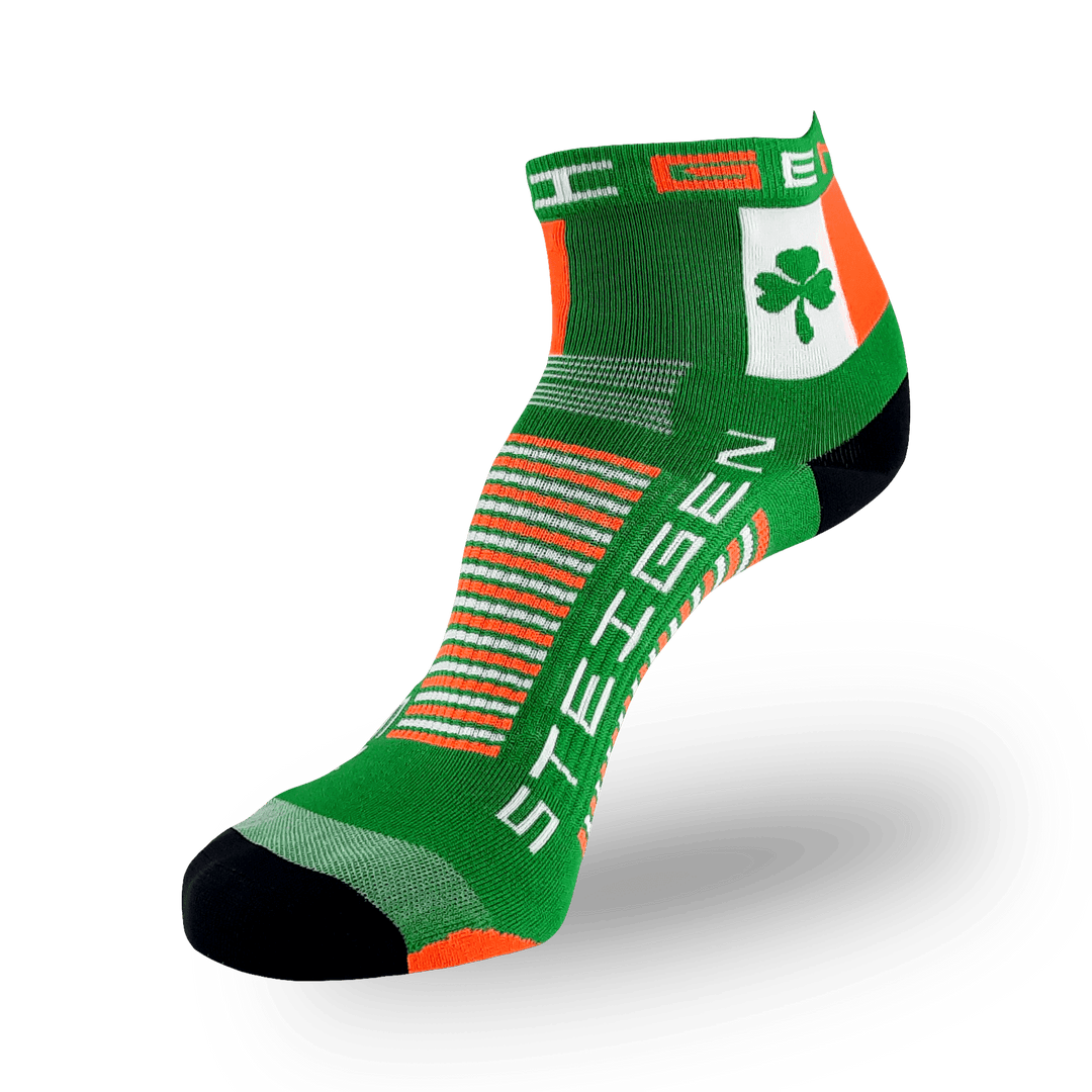 Steigen Running Socks Quarter Length in Irish, side view