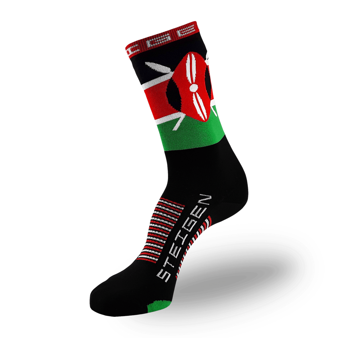 Steigen Running Socks Three-Quarter Length in Kenya, side view