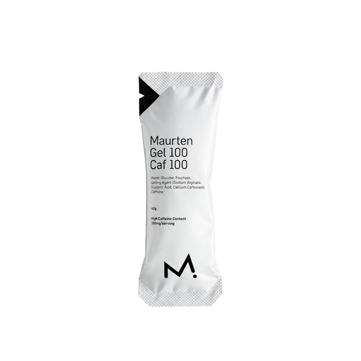 Maurten Gel 100 CAF 100, frilagd förpackning