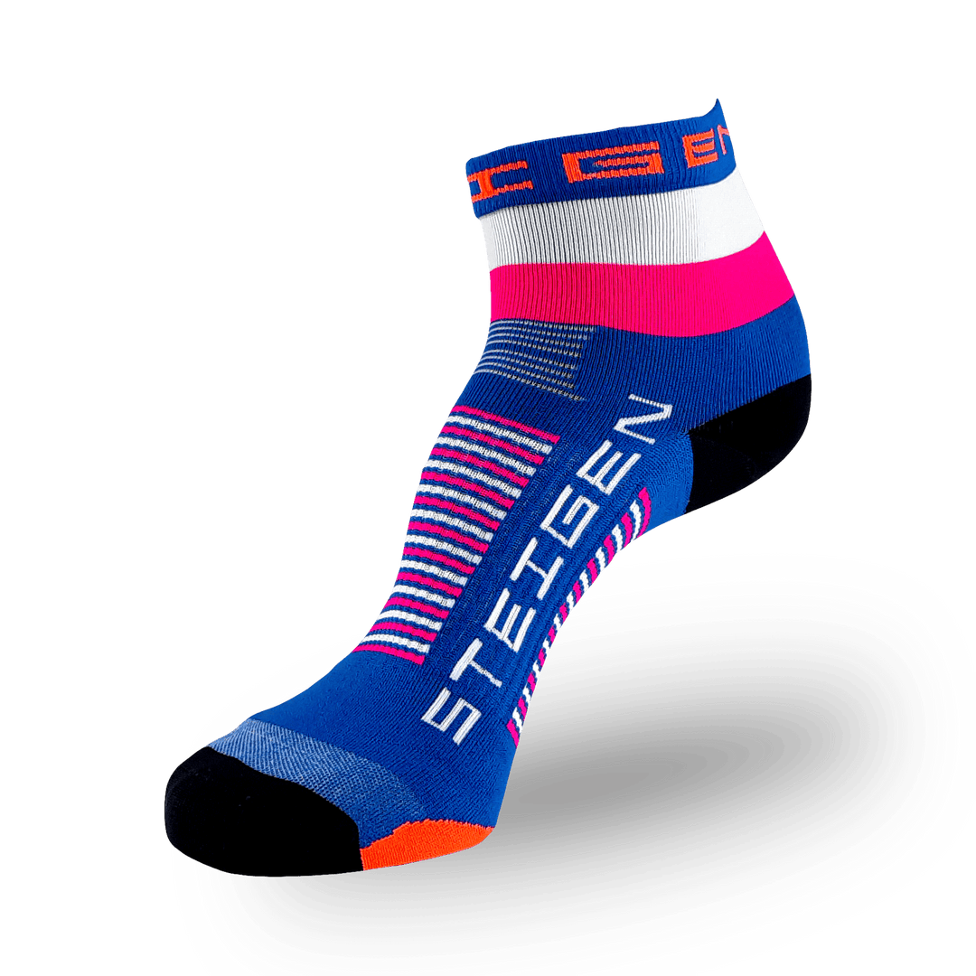 Steigen Running Socks Quarter Length in Neo, side view