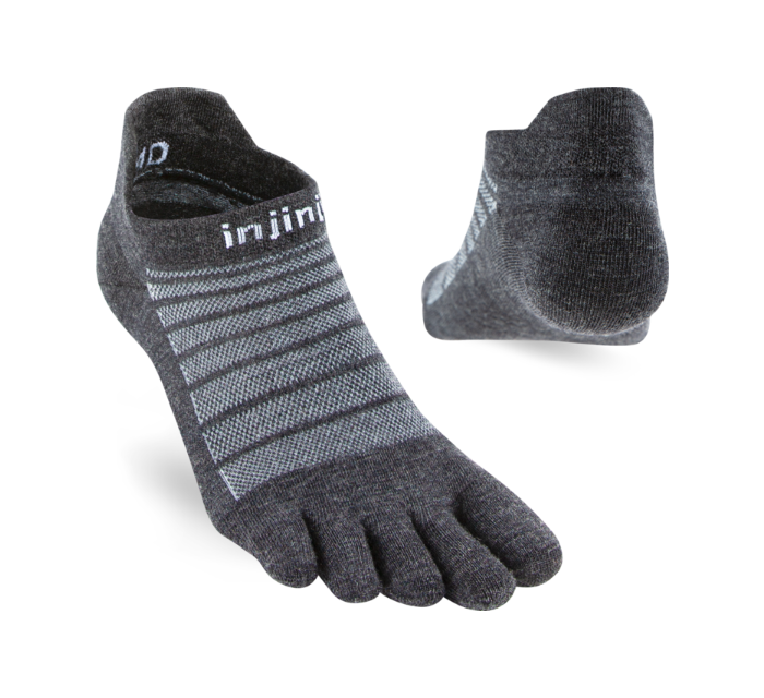 Run Wool Lightweight No-show Slate