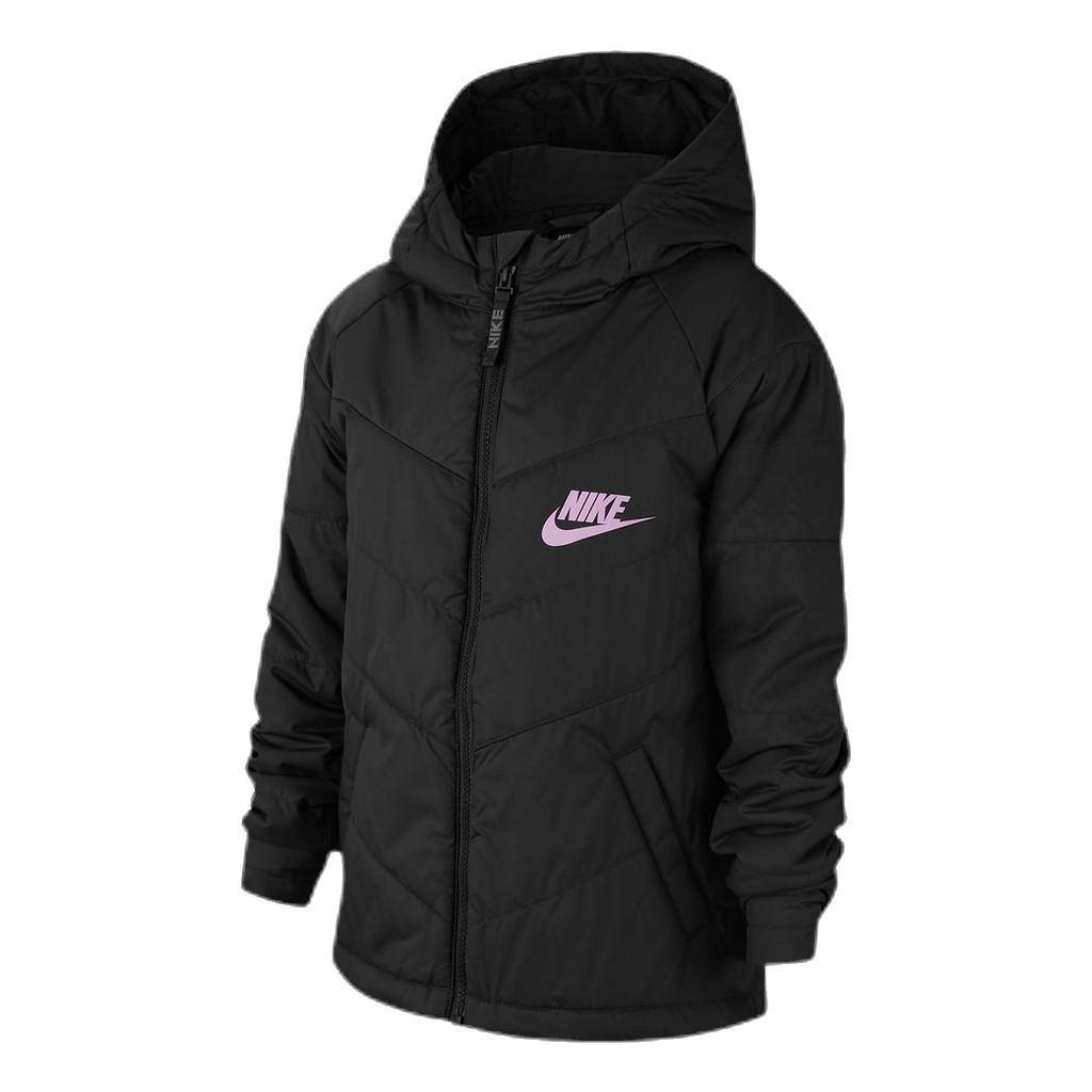 Junior NSW Stadium Jacket Pink Black Nike Runforest