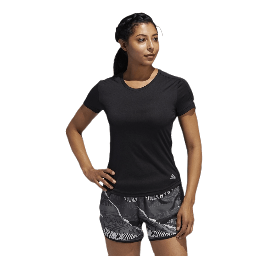 Adidas Run It Short Sleeve Tee Women Black adidas Runforest