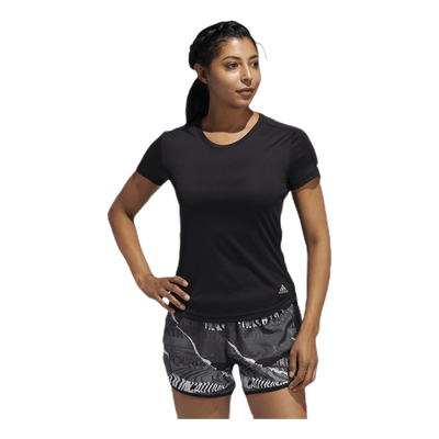 Adidas Run It Short Sleeve Tee Women Black