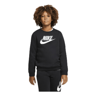 Sportswear Club Fleece Big Kids' (Boys') Crew BLACK